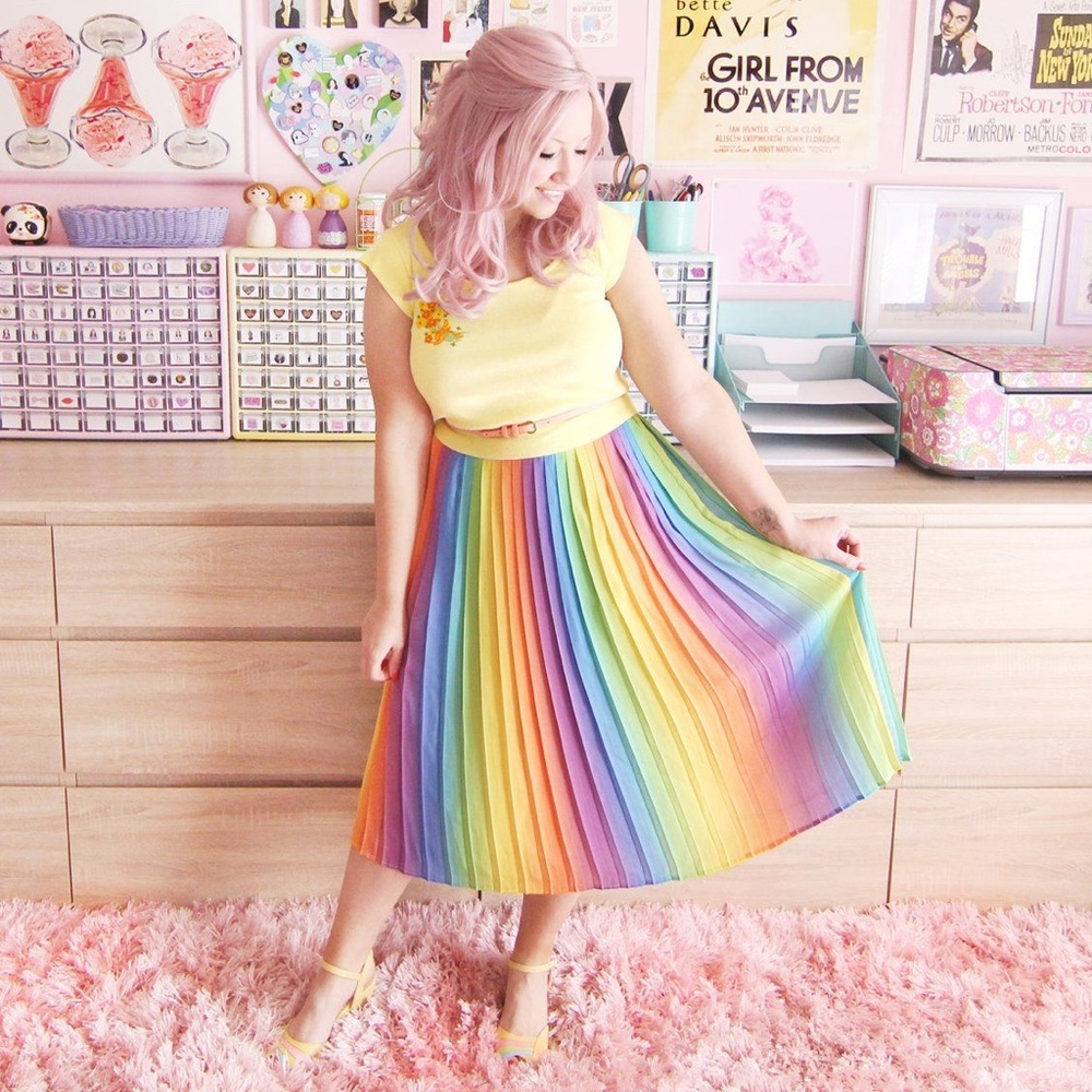 Rare! Modcloth rainbow skirt.